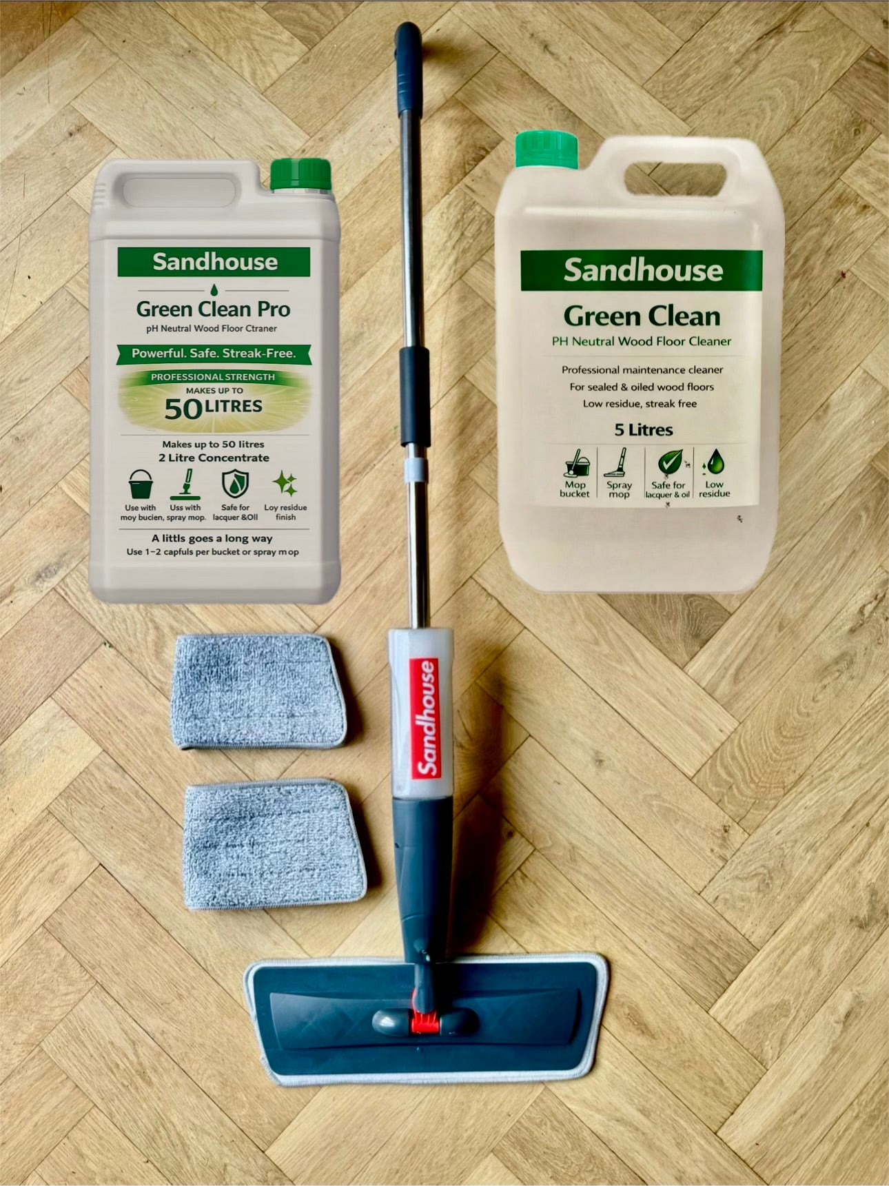 Cleaner For Your Wood Floors - pH Neutral, Formulated For No Streak Marks!