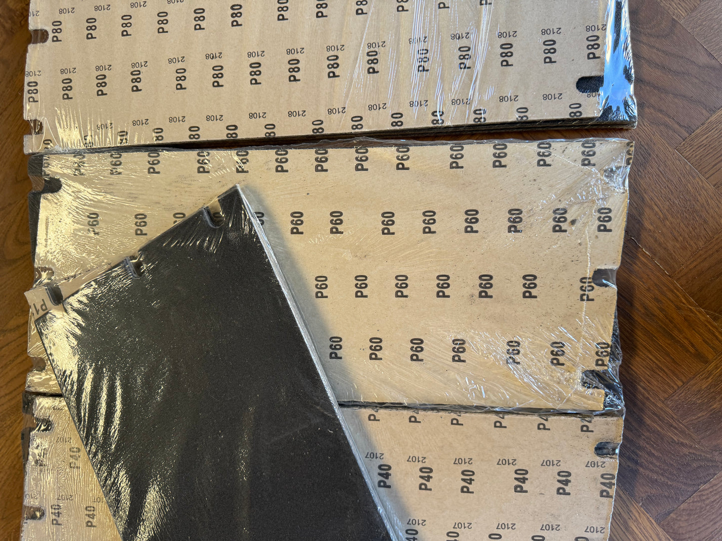 Individual Premium Floorboard Sanding Sheets (Fits Hiretech HT8)